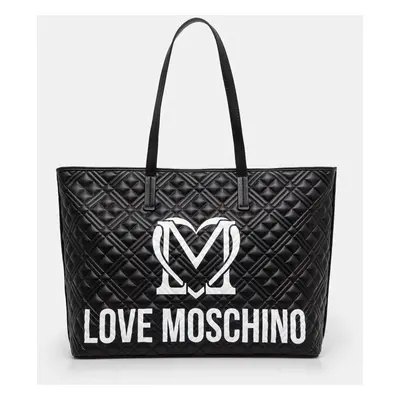 Kabelka Love Moschino černá barva, JC4376PP0L