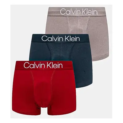 Boxerky Calvin Klein Underwear 3-pack pánské, zelená barva, 000NB2970A