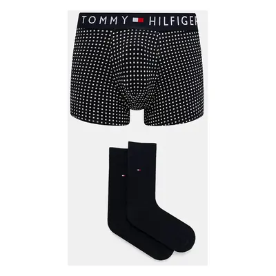 Boxerky a ponožky Tommy Hilfiger pánské, tmavomodrá barva, UM0UM02900