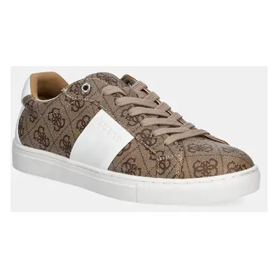 Sneakers boty Guess TODA hnědá barva, FL7TDO FAL12