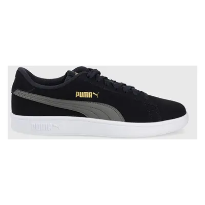 Semišové boty Puma Puma Smash V2 36498956 tmavomodrá barva