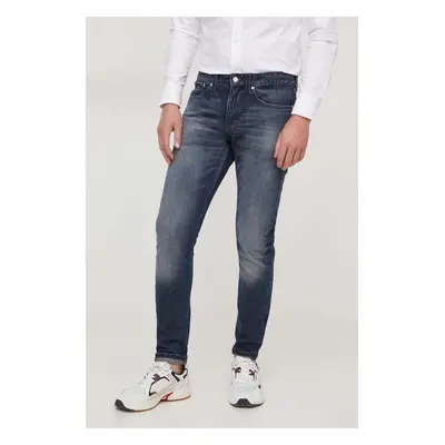 Džíny Calvin Klein Jeans pánské, tmavomodrá barva, J30J324189