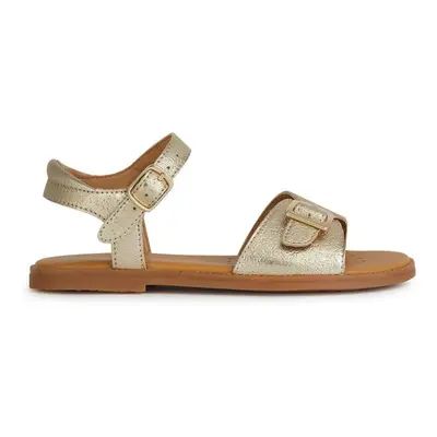 Dětské sandály Geox SANDAL zlatá barva