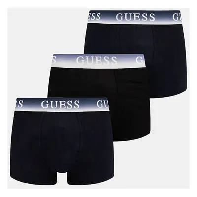 Boxerky Guess 3-pack pánské, modrá barva, U4BG13.K6YW1