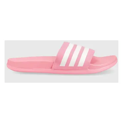 Dětské pantofle adidas ADILETTE COMFORT K růžová barva