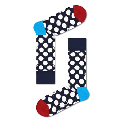 Ponožky Happy Socks Big Dot Snowman tmavomodrá barva