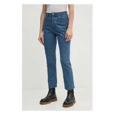 Džíny Pepe Jeans STRAIGHT JEANS UHW DIAMOND dámské, high waist, PL204722