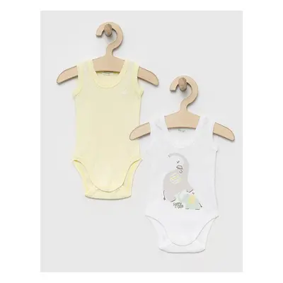 Bavlněné kojenecké body United Colors of Benetton 2-pack