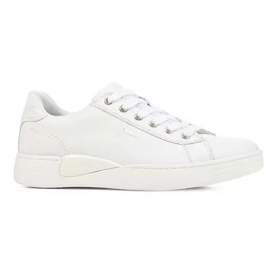 Kožené sneakers boty Geox D LAURESSA B bílá barva, D2624B 00085 C1000