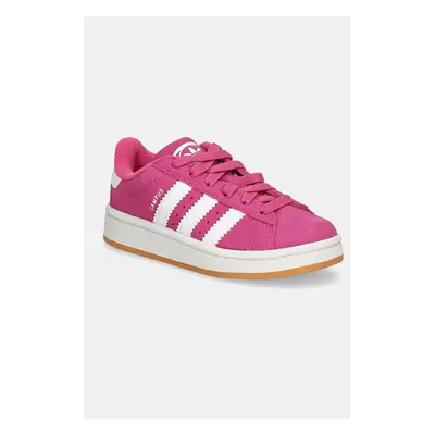 Dětské semišové sneakers boty adidas Originals CAMPUS 00s EL C fialová barva, JH6328