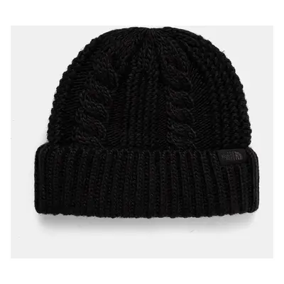 Čepice The North Face Oh Mega Beanie černá barva, z husté pleteniny, NF0A7WJJKX71