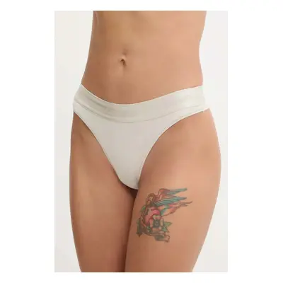 Tanga Calvin Klein Underwear béžová barva, 000QF7997E