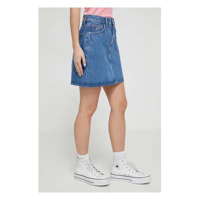 Džínová sukně Tommy Jeans mini, áčková, DW0DW17667