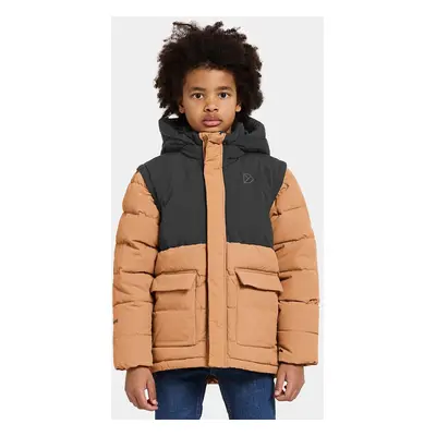 Dětská bunda Didriksons GRANITE KIDS JKT hnědá barva, 505390