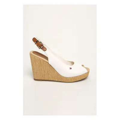 Sandály Tommy Hilfiger ICONIC ELENA SLING BACK WEDGE FW0FW04789