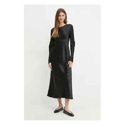 Šaty Max Mara Leisure černá barva, maxi, 2426226018600