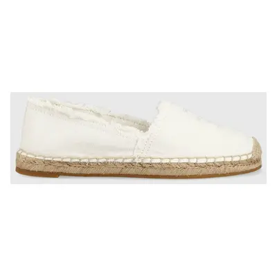 Espadrilky Tommy Hilfiger ECRU DENIM ESPADRILLE bílá barva, FW0FW07271