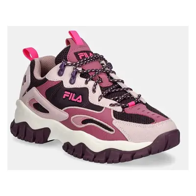 Sneakers boty Fila RAY TRACER béžová barva, FFW0267