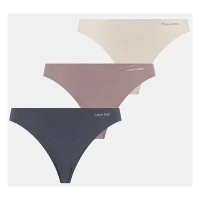 Kalhotky Calvin Klein Underwear 3-pack béžová barva, 000QD5200E