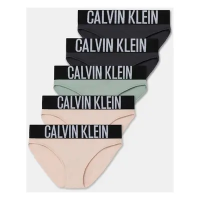 Dětské kalhotky Calvin Klein Underwear 5-pack růžová barva, G80G800709