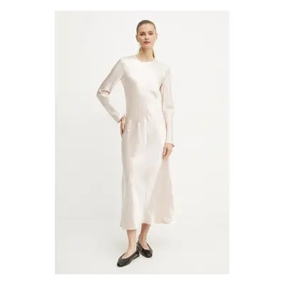 Šaty Max Mara Leisure béžová barva, maxi, 2426226018600