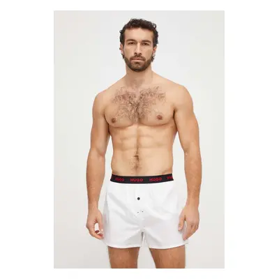 Bavlněné boxerky HUGO 3-pack černá barva, 50510216