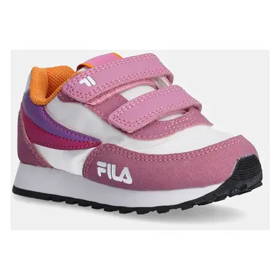 Dětské sneakers boty Fila ORBIT REVOLUTION velcro fialová barva, FFK0222