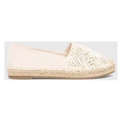 Espadrilky Answear Lab béžová barva