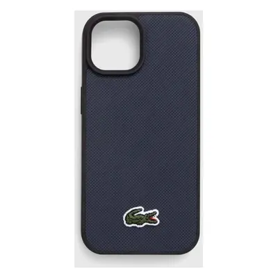 Obal na telefon Lacoste iPhone 15 / 14 / 13 6.1" tmavomodrá barva