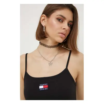 Top Tommy Hilfiger dámský, černá barva