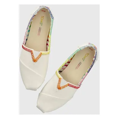 Espadrilky Toms Alpargata bílá barva, 10019520