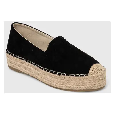 Espadrilky Answear Lab černá barva, na platformě