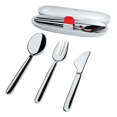 Sada příborů v pouzdře Alessi Food a porter 3-pack