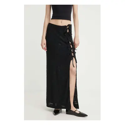 Sukně Résumé AmaniRS Skirt černá barva, maxi, 20551123