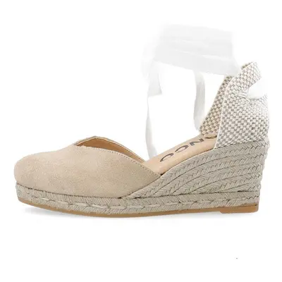 Espadrilky Bianco BIAIBIZA béžová barva, na klínku, 11201300