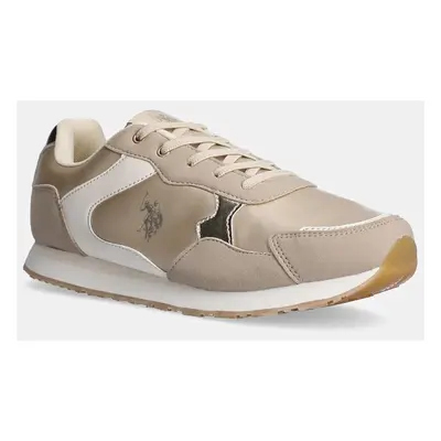 Sneakers boty U.S. Polo Assn. NOBIK015K/DNH2 béžová barva, NOBIK015A