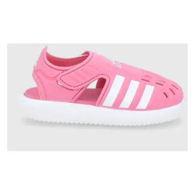 Dětské sandály adidas GW0386 fialová barva