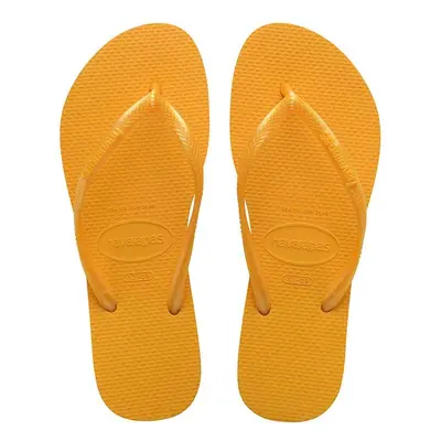 Žabky Havaianas SLIM dámské, oranžová barva, na plochém podpatku, 4000030.1740