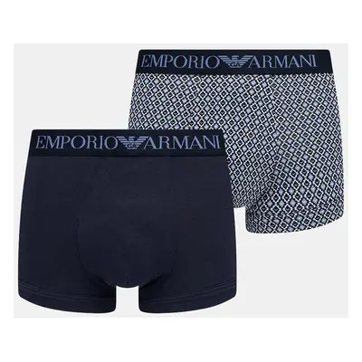 Boxerky Emporio Armani Underwear 2-pack pánské, tmavomodrá barva, 111210 4F504