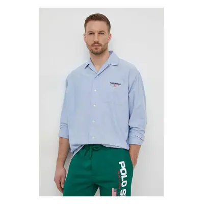 Bavlněná košile Polo Ralph Lauren relaxed, s klasickým límcem, 710939158