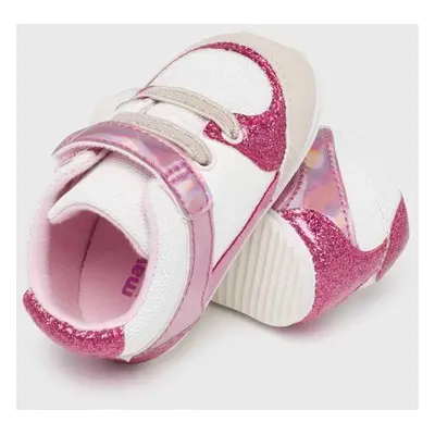 Dětské sneakers boty Mayoral Newborn růžová barva