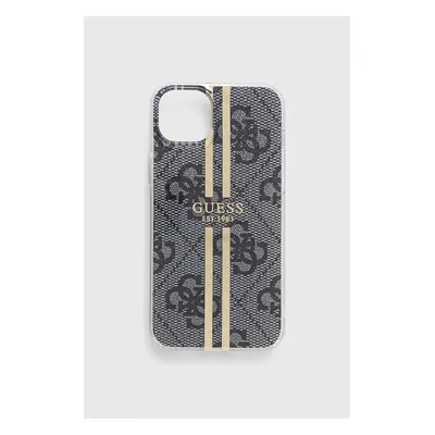 Obal na telefon Guess iPhone 15 Plus / 14 Plus 6.7" šedá barva