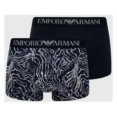 Boxerky Emporio Armani Underwear 2-pack pánské, tmavomodrá barva, 111210 4R504