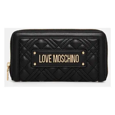 Peněženka Love Moschino černá barva, JC5600PP0L