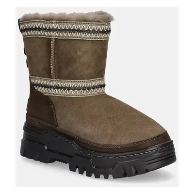 Sněhule UGG Classic Mini Trailgazer hnědá barva, 1158322-HCK