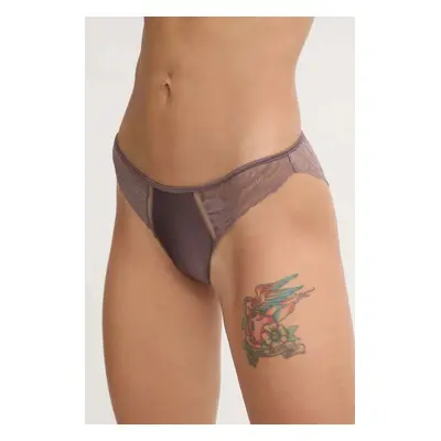 Kalhotky Calvin Klein Underwear hnědá barva, 000QF7919E