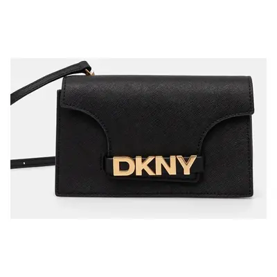 Kožená kabelka Dkny černá barva, R435OG58