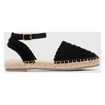 Espadrilky Answear Lab černá barva