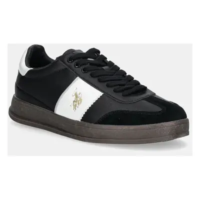 Sneakers boty U.S. Polo Assn. CAMPY černá barva, CAMPY001M/DYS2