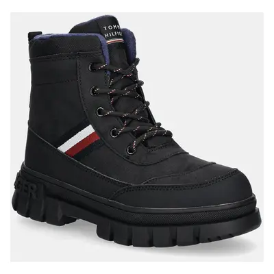 Dětské zimní boty Tommy Hilfiger černá barva, T3X5-33713